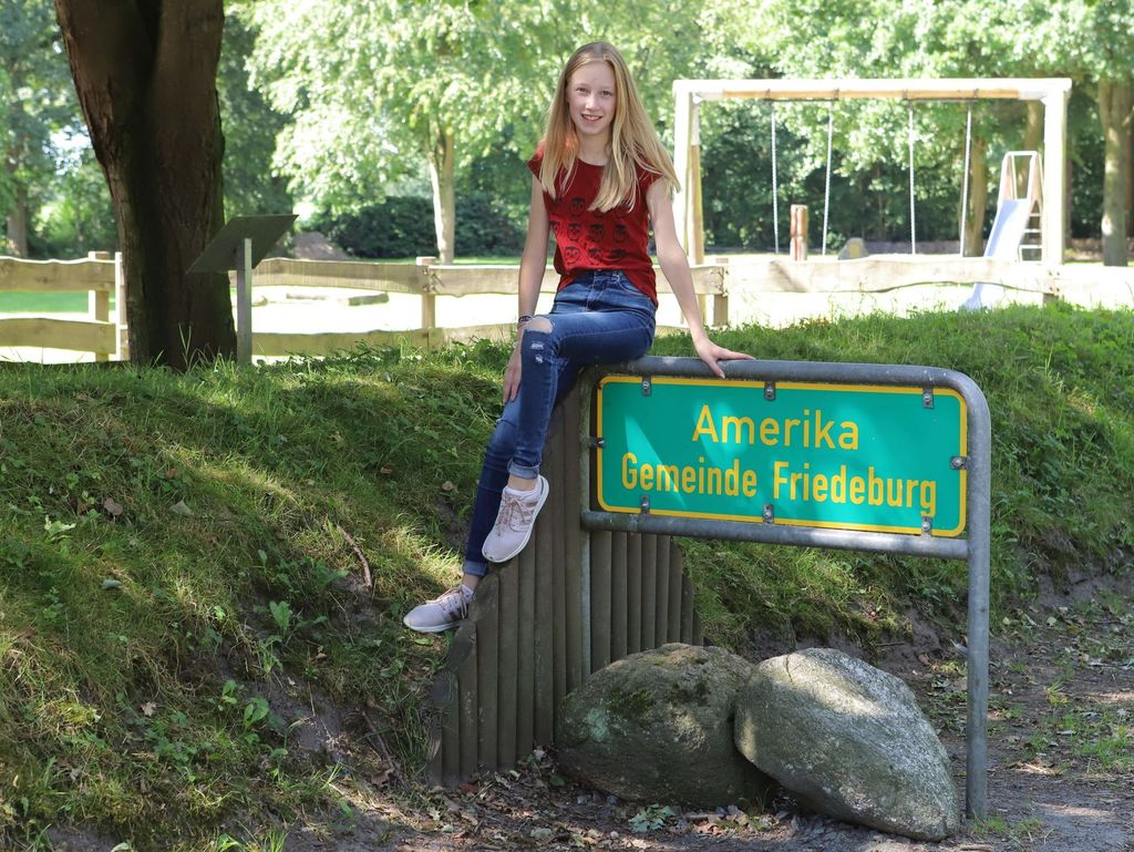 Ortsteil Amerika beim Amerikaplatz in Friedeburg-Ostfriesland